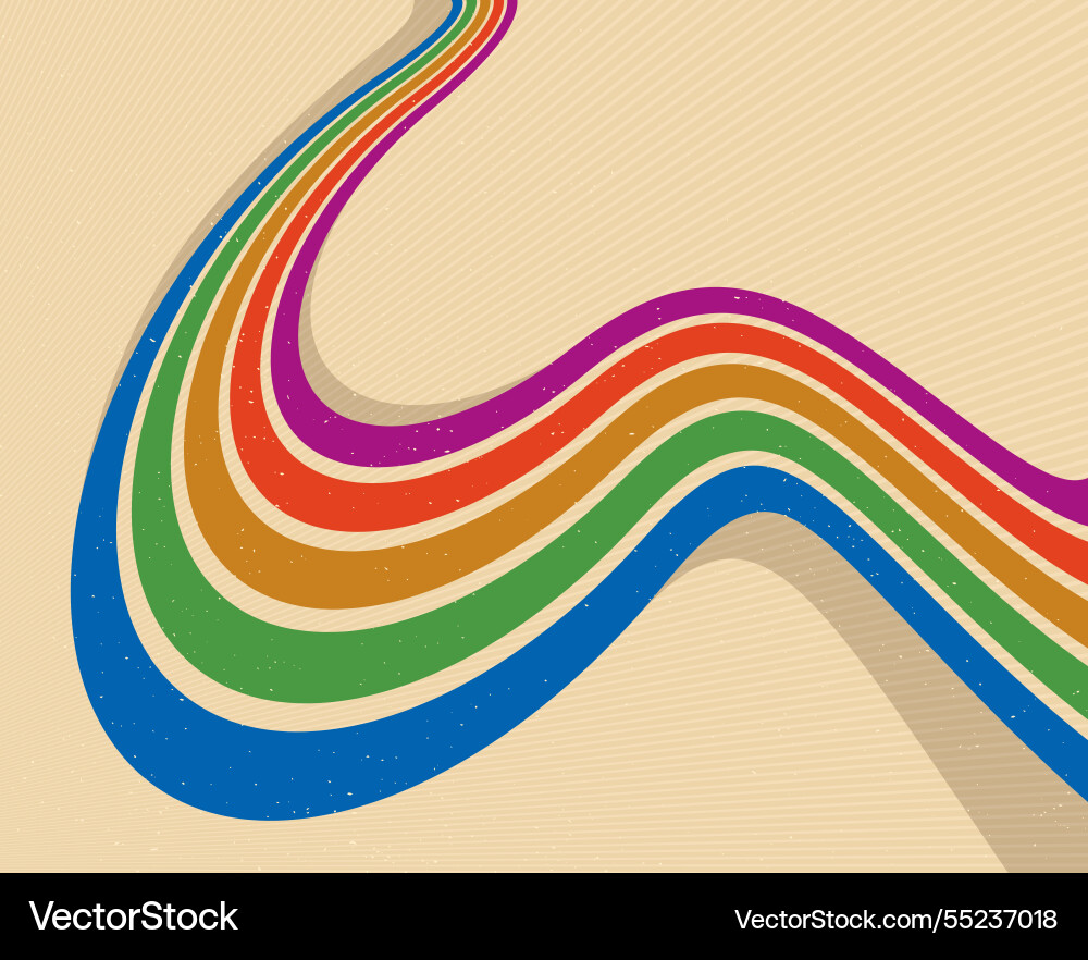 Retro-Stil abstrakter Hintergrund mit Kurvenlinien Retro-Stil abstrakter Hintergrund mit Kurvenlinien vektorbild