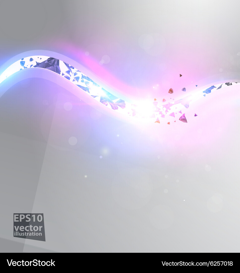 Shining abstract background with curve Vector Image
