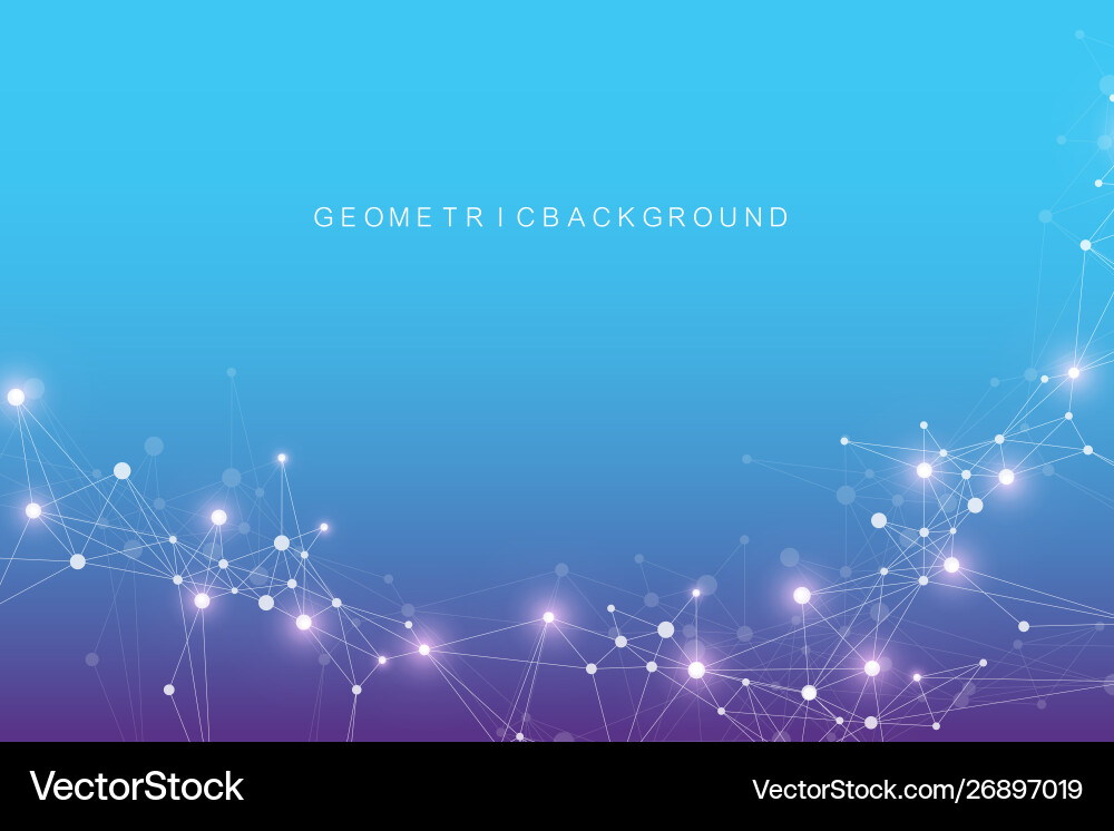 Big data visualization geometric abstract Big data visualization geometric abstract vector image