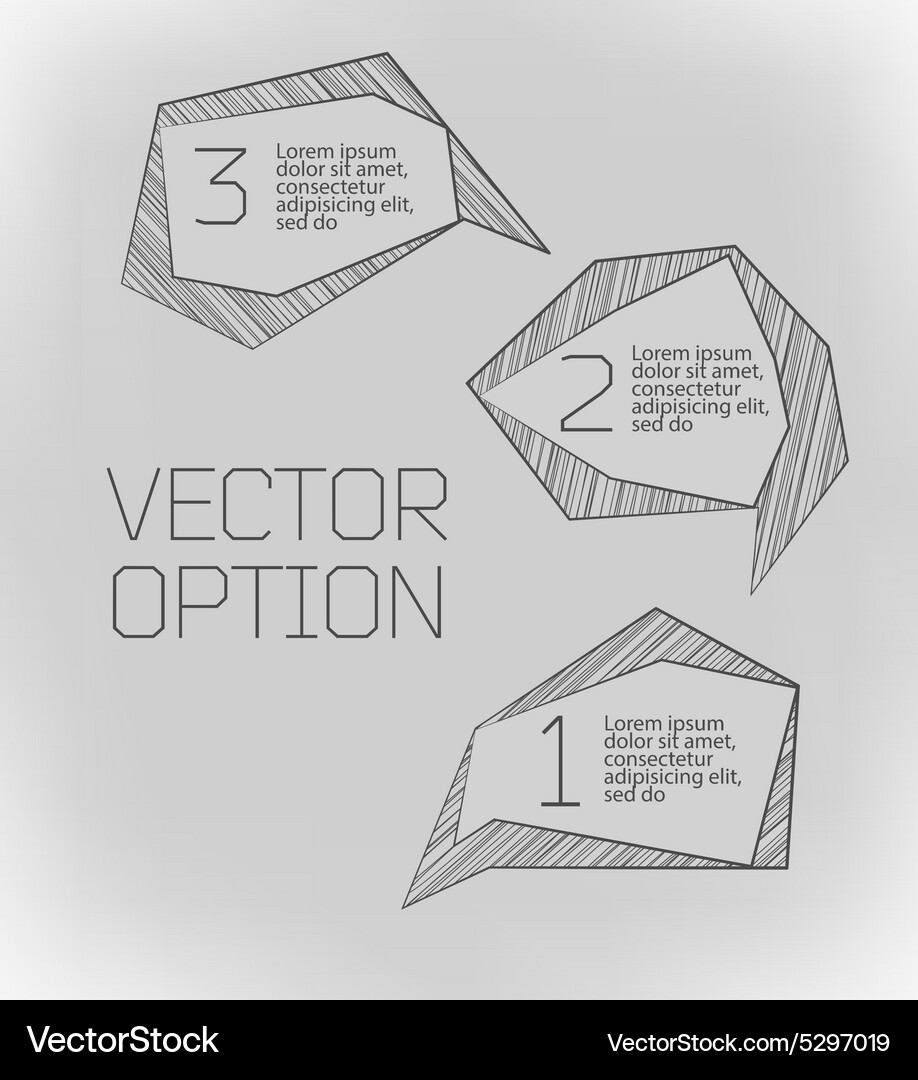 Design elements for options Vector Image
