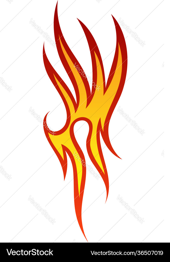 Fire flame element Fire flame element vector image