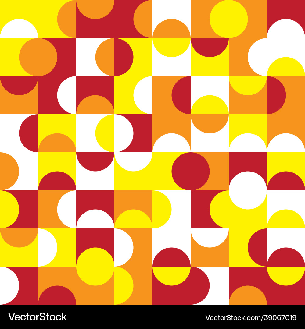 Geometric seamless pattern design with circles Geometric seamless pattern design with circles vector image