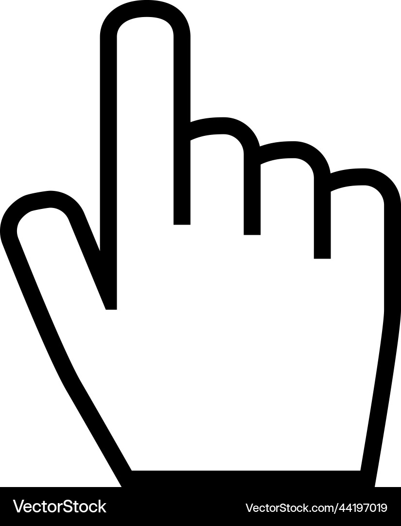 Handwerkzeug Zeiger klicken Cursor drücken Finger Handwerkzeug Zeiger klicken Cursor drücken Finger vektorbild