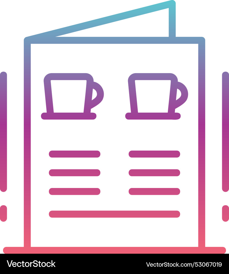 Menu line gradient design Vector Image