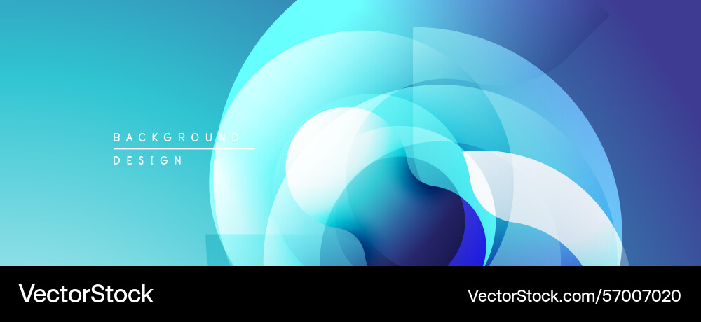 Abstract blue gradients create circular layers Abstract blue gradients create circular layers vector image