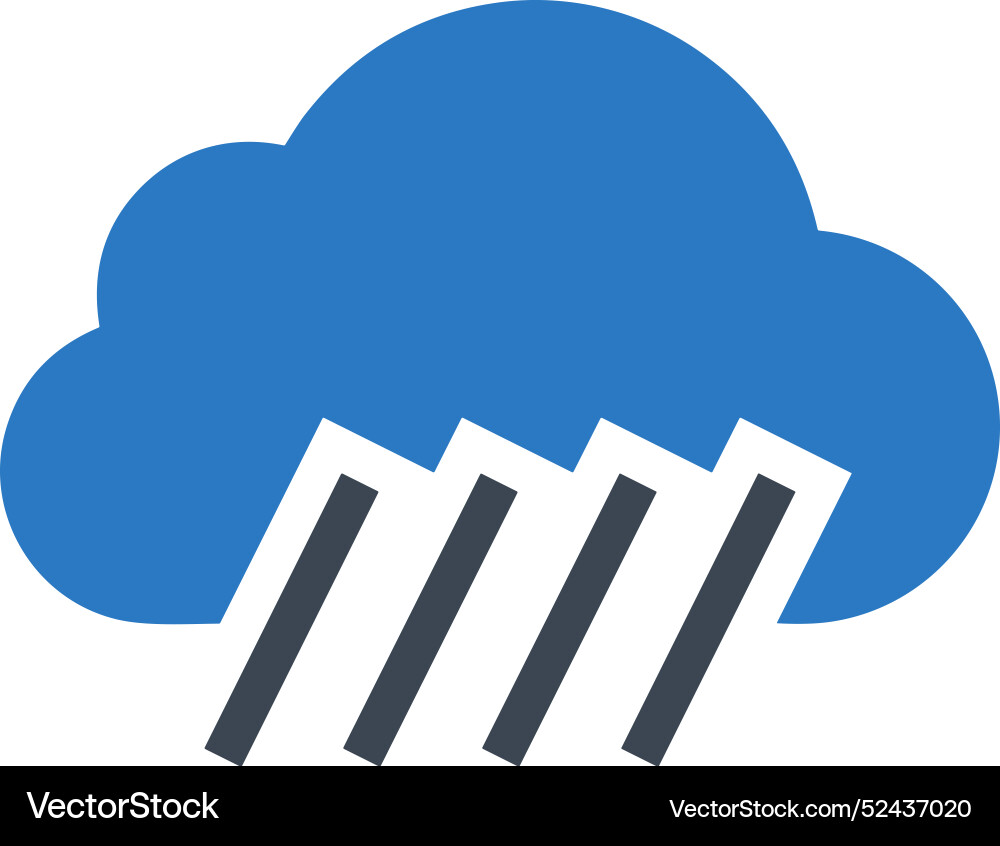 Cloud storage icon symbol image of the database Cloud storage icon symbol image of the database Vector Image