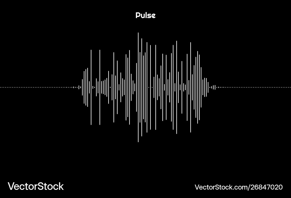 Graph pulsation made lines design element vector image