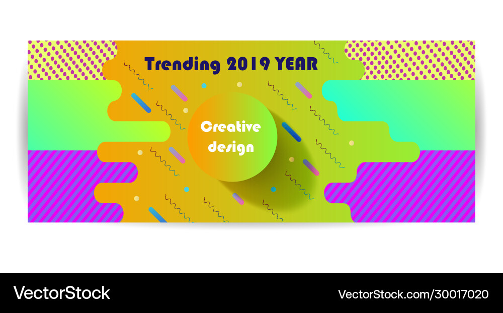 Modern style abstraction with composition made vector image