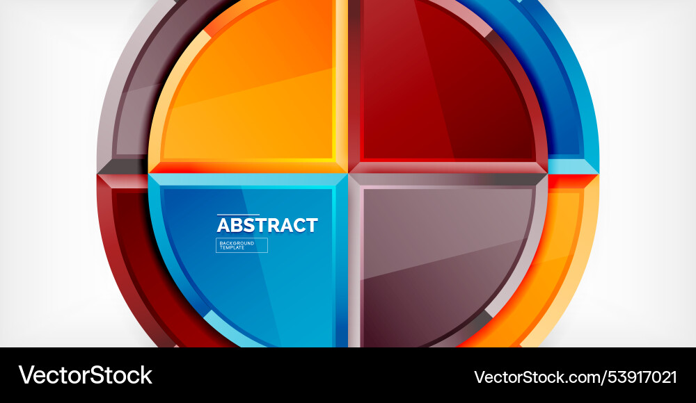Abstract background - circles and round triangles Abstract background - circles and round triangles Vector Image