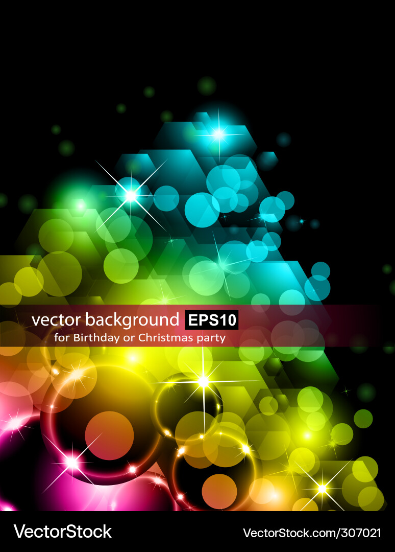 Futuristic Rainbow Lights Background vector image