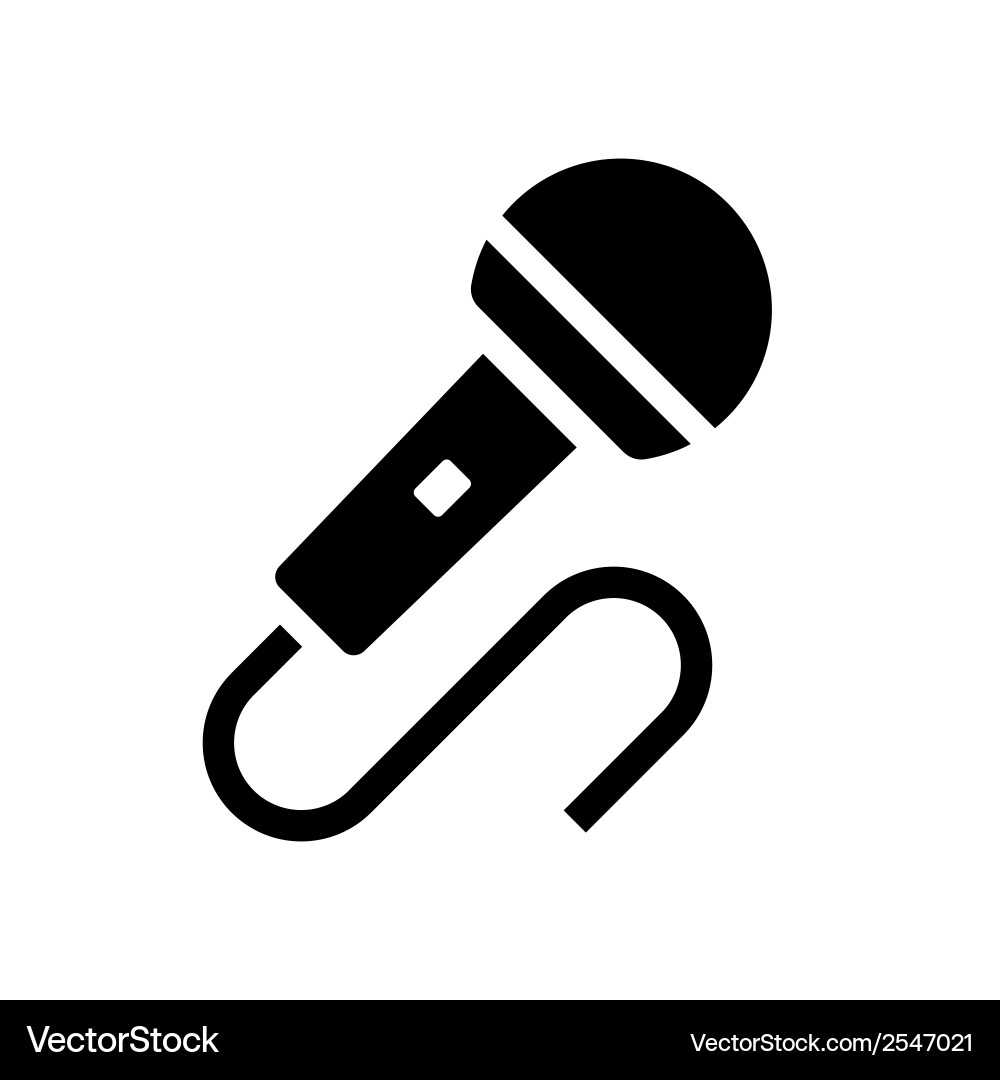 Microphone Icon Royalty Free Vector Image - VectorStock