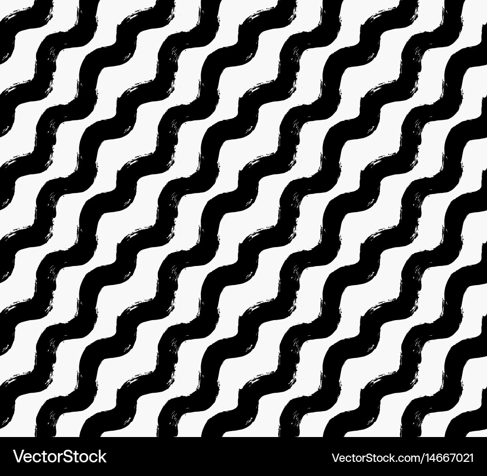 Painted wave pattern diagonal Vector Image