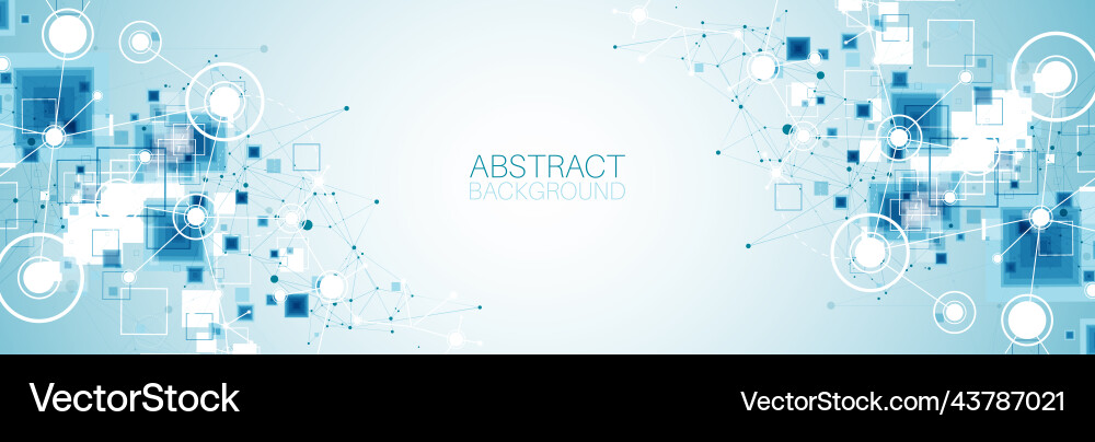 Template for science and technology presentation Template for science and technology presentation vector image