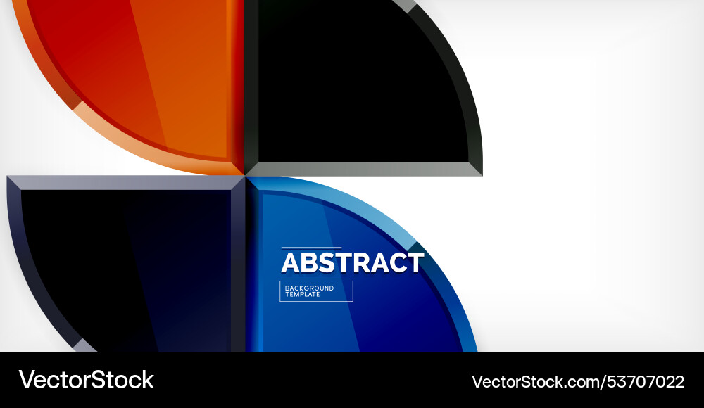 Abstract background - circles and round triangles Abstract background - circles and round triangles Vector Image