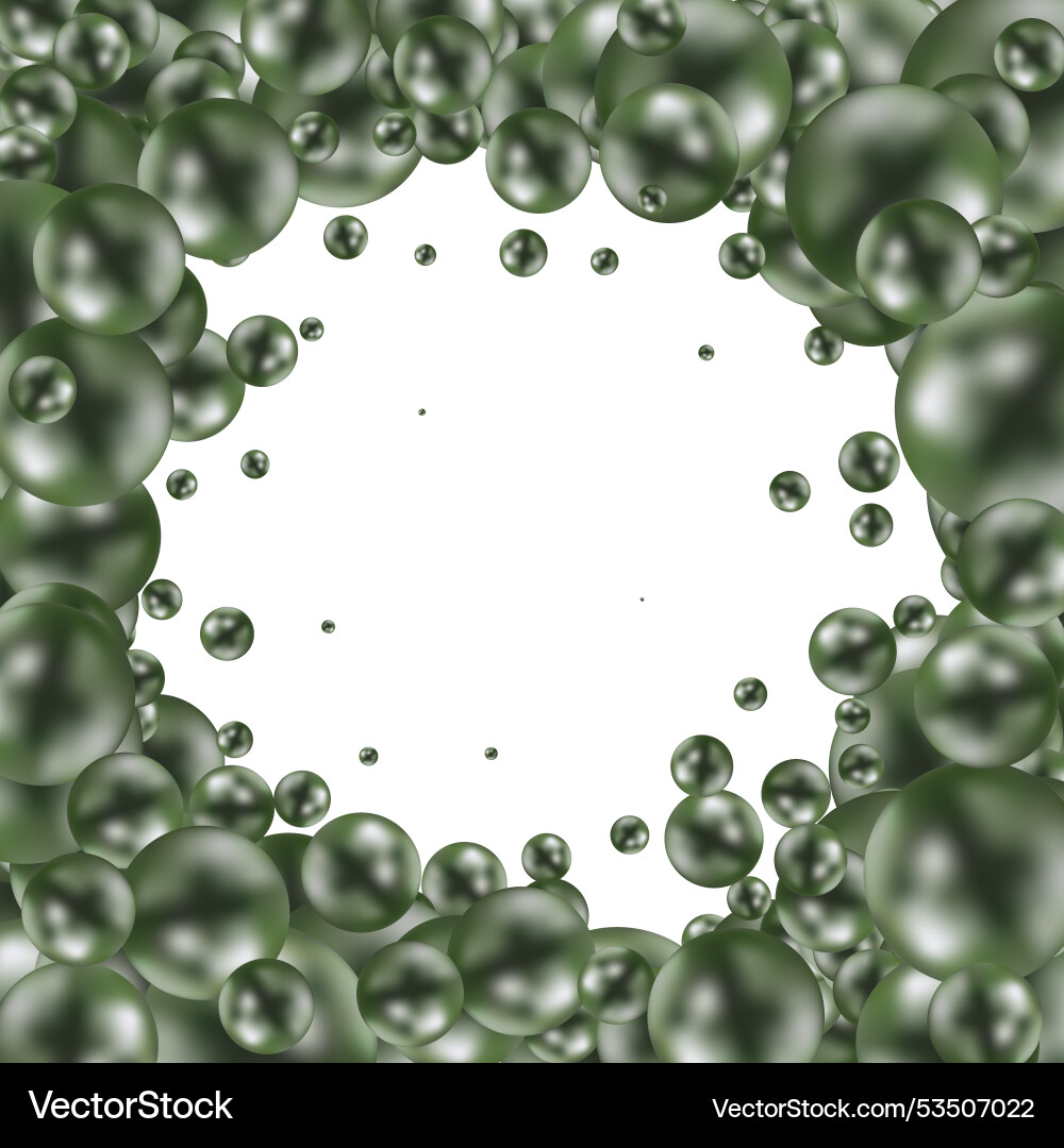 Background with render 3d color balls round Background with render 3d color balls round Vector Image
