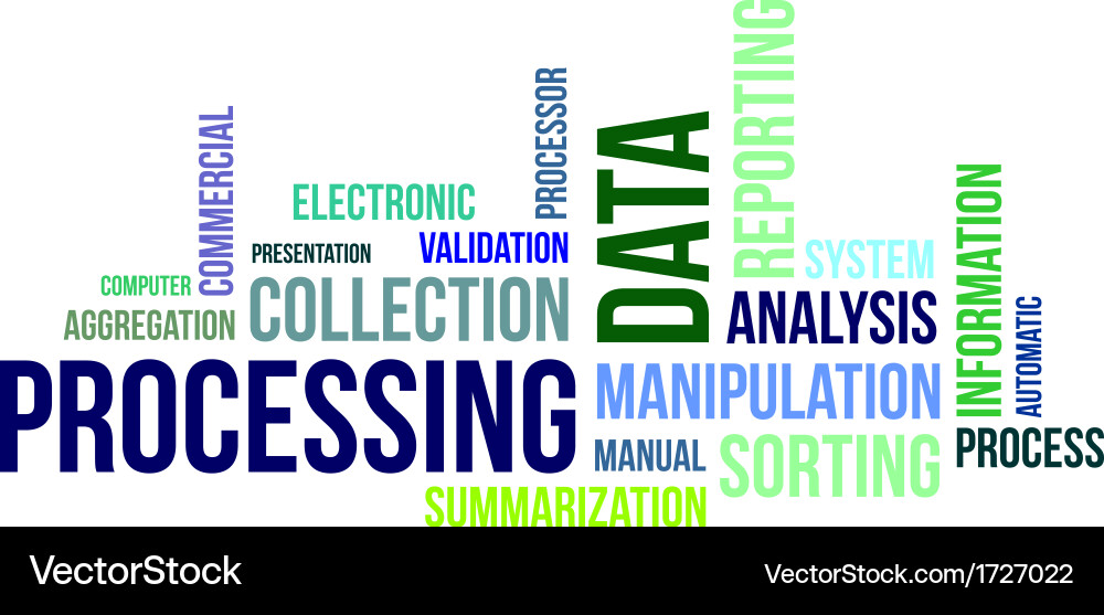 Data Processing & Analytics Vector Image