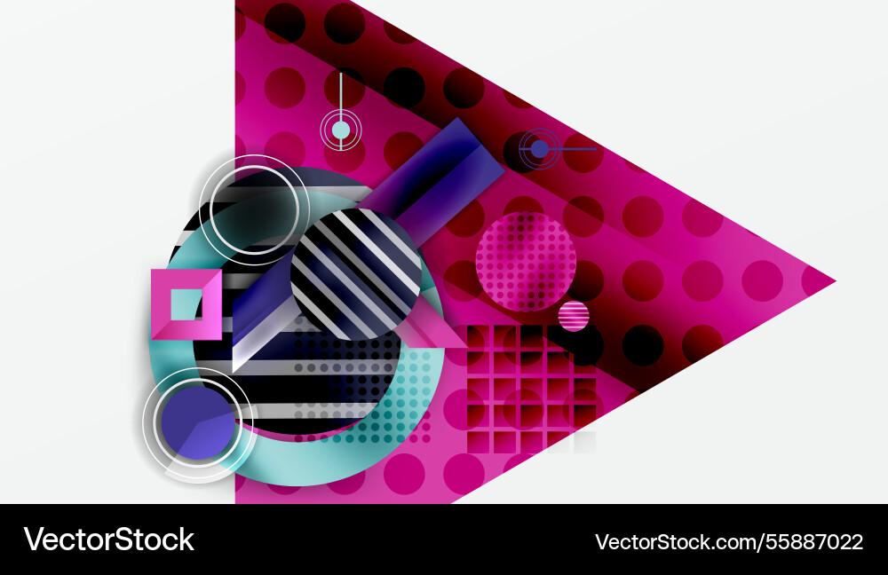 Dynamic complex geometric abstract background Dynamic complex geometric abstract background vector image