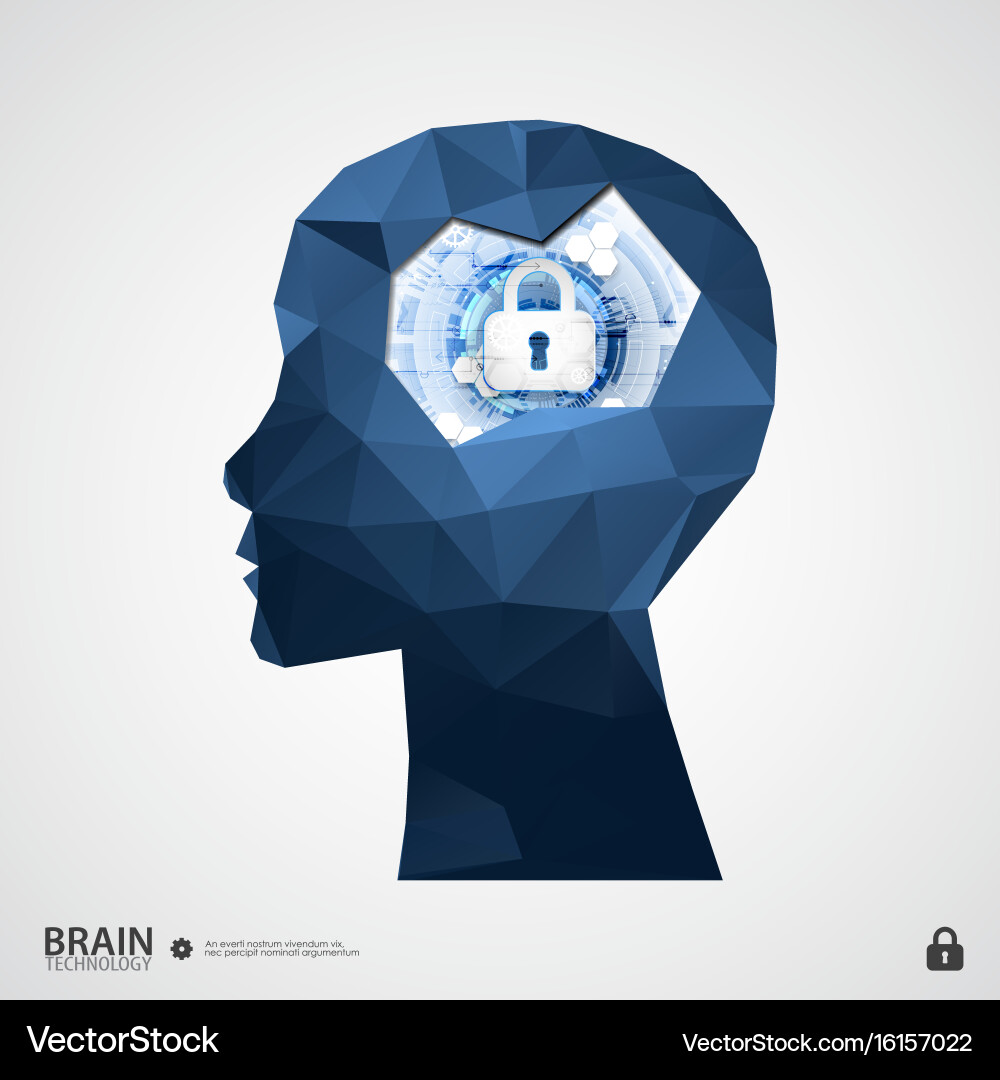 Intellectual Property & Data Security Vector Image