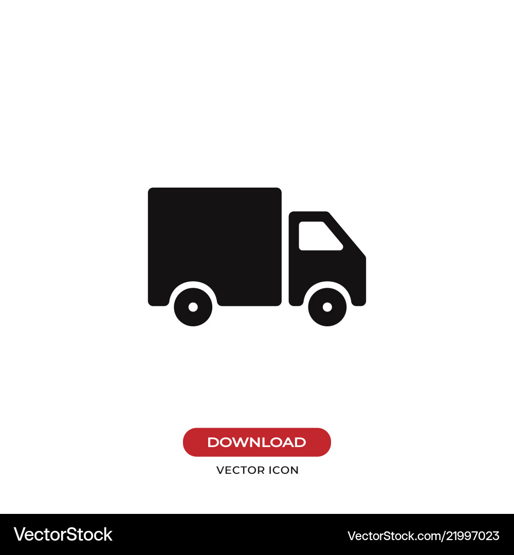 Delivery Truck Icon - Transport Vector Image