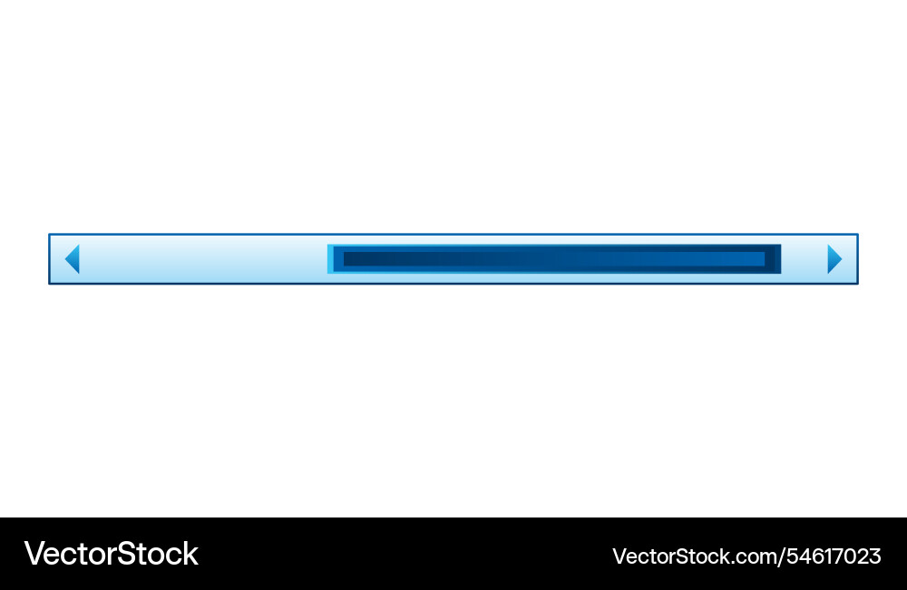 Scroll bar slider ui horizontal Scroll bar slider ui horizontal Vector Image