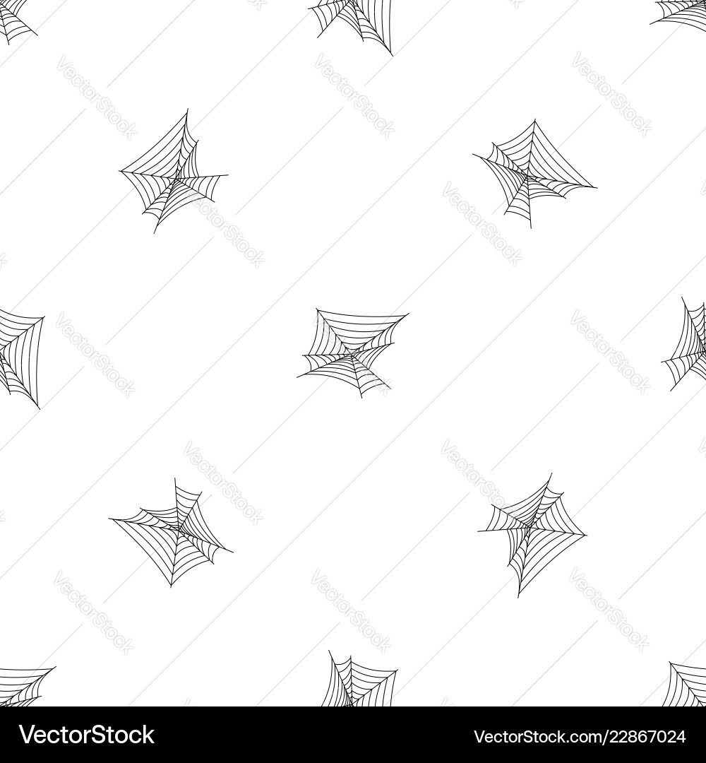 Cobweb pattern seamless vector image