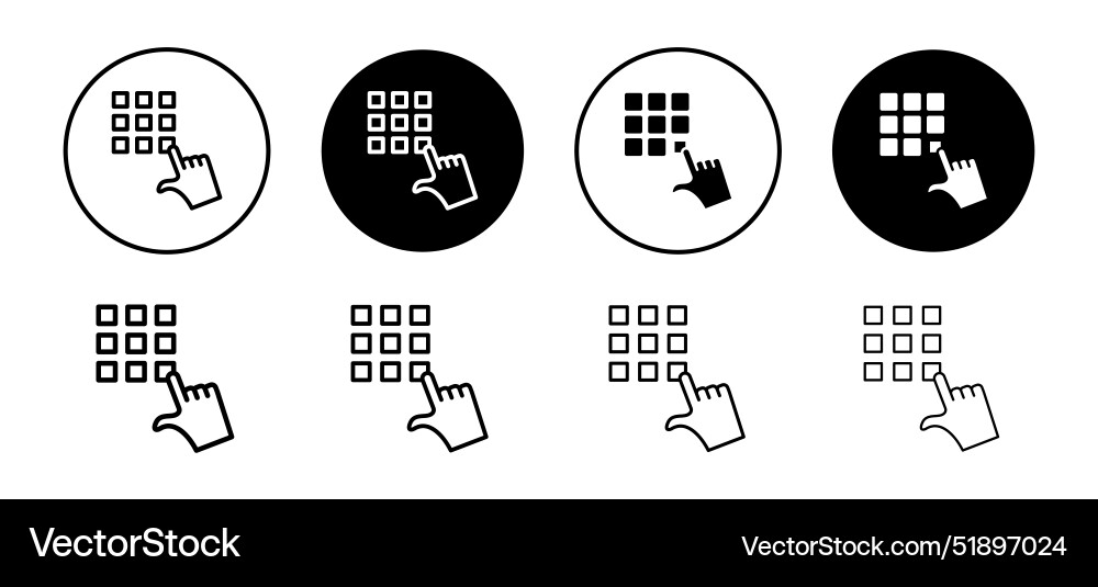 Code lock icon set collection for web Code lock icon set collection for web vector image