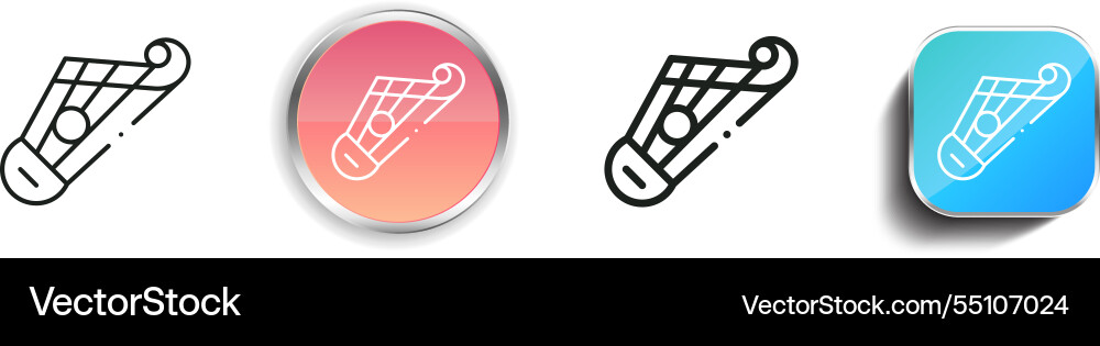 Kankles icon thin linear regular and button style Kankles icon thin linear regular and button style Vector Image