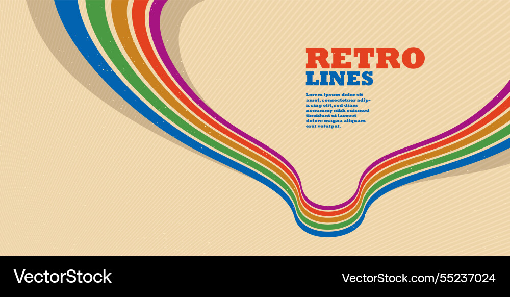 Retro lines abstract background 3d dimensional Retro lines abstract background 3d dimensional vector image