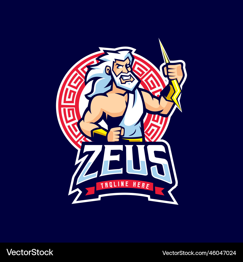 Zeus God Logo Vector Image