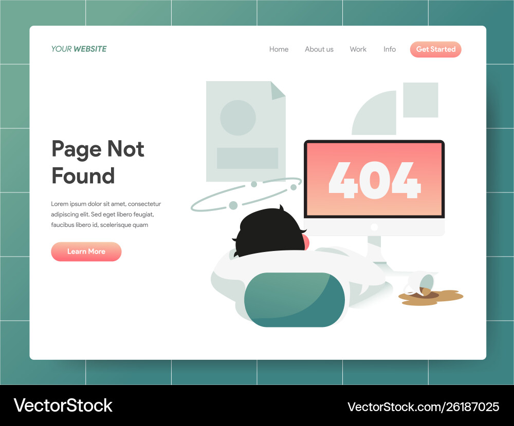 404 error page not found modern flat design 404 error page not found modern flat design vector image