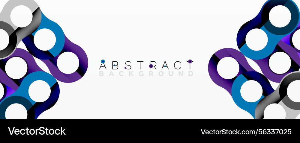 Abstract design features interconnected circles Abstract design features interconnected circles vector image
