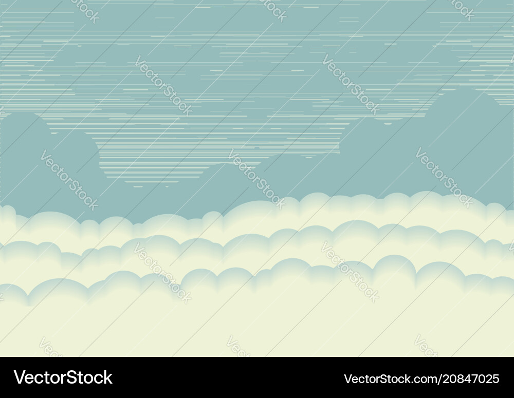 Clouds background for text Vector Image