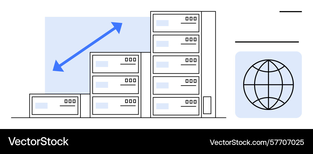 Scalable data server infrastructure with global vector image