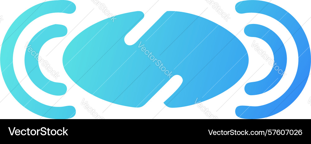 Dynamic sound wave speech bubble audio messages vector image