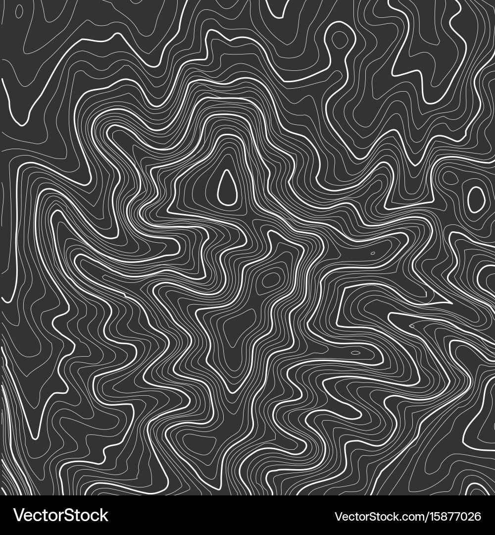 Topographic map background with space for copy Vector Image