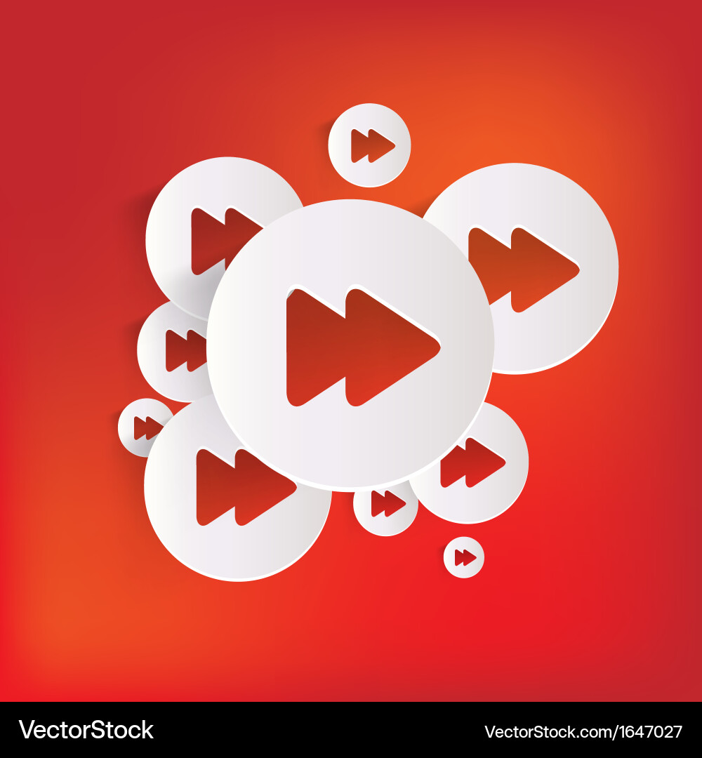 Forward or skip web icon Royalty Free Vector Image