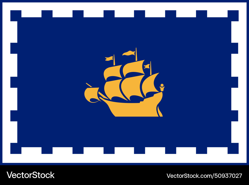Quebec city flag Royalty Free Vector Image - VectorStock