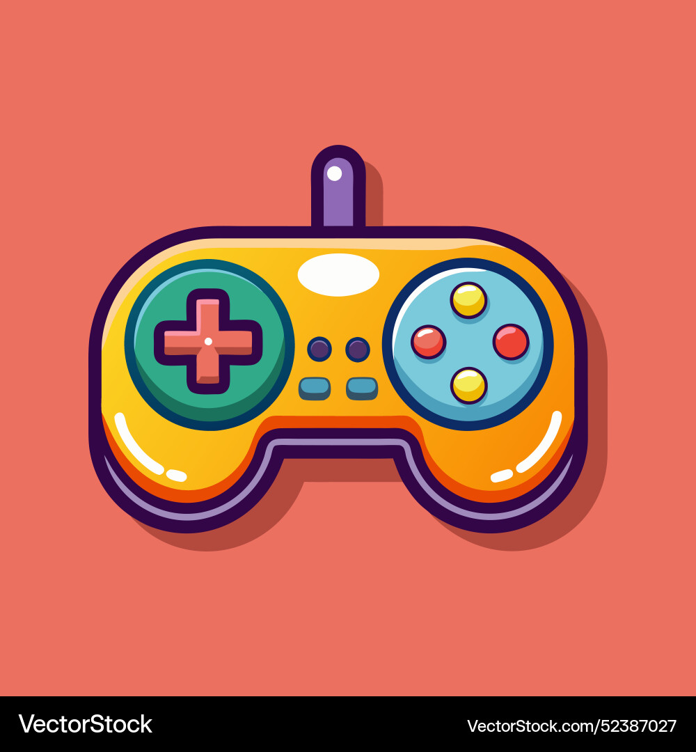 Video game joystick controller Vector Image