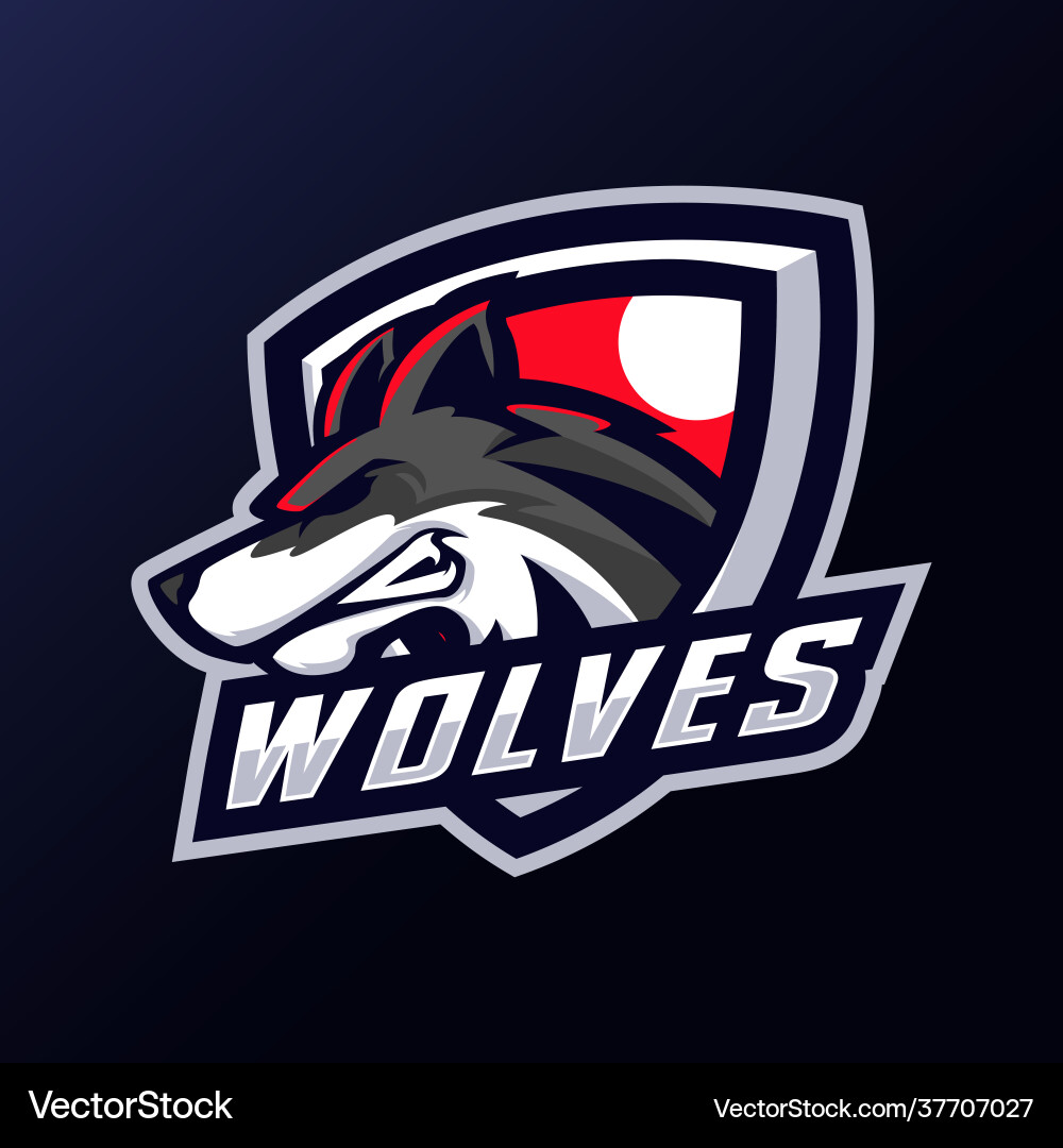 Wolf Mascot Logo vector image