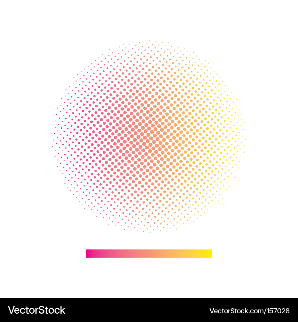 Colorful Gradient Halftone Pattern vector image
