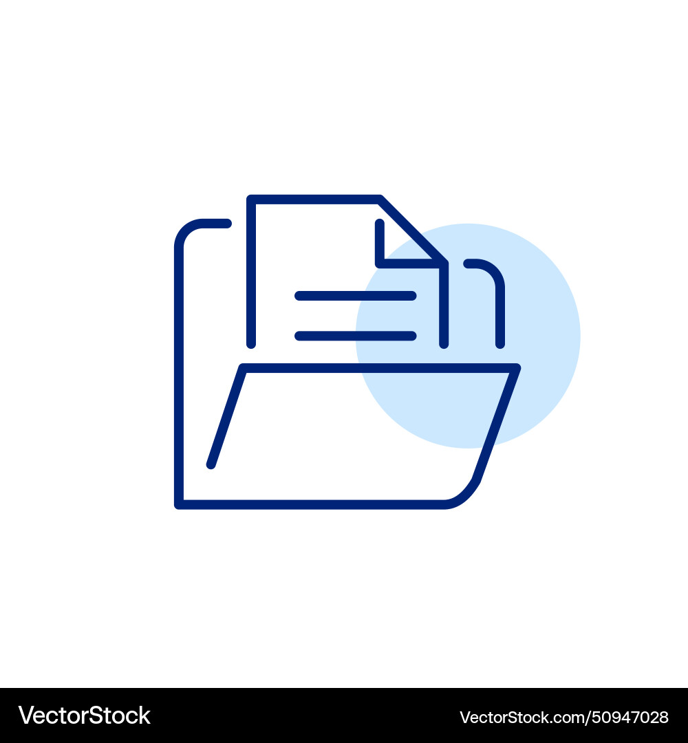 File management symbol open folder File management symbol open folder vector image