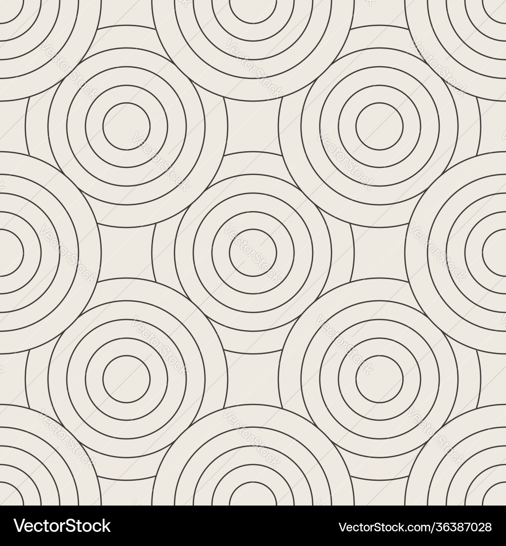 Seamless circle linear pattern geometric weave Seamless circle linear pattern geometric weave vector image