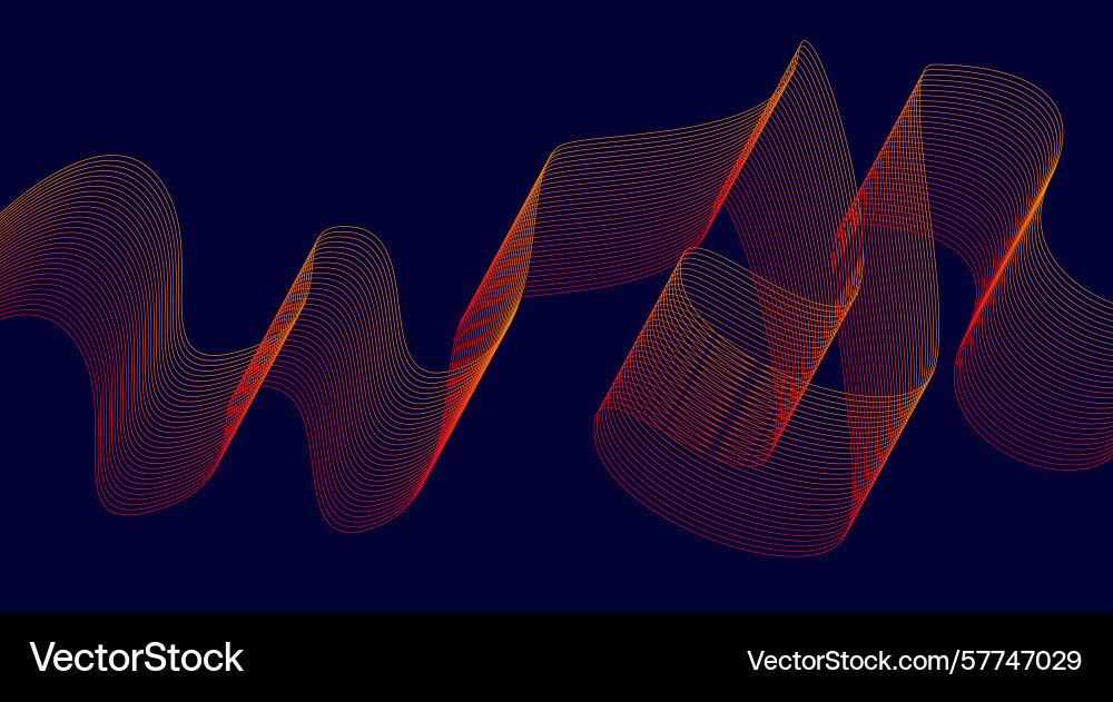 Blend wavy curved lines abstract design background Vector Image