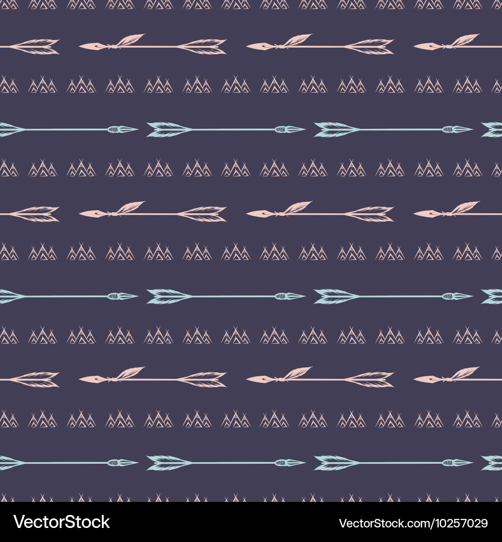 Boho Arrow Pattern vector image