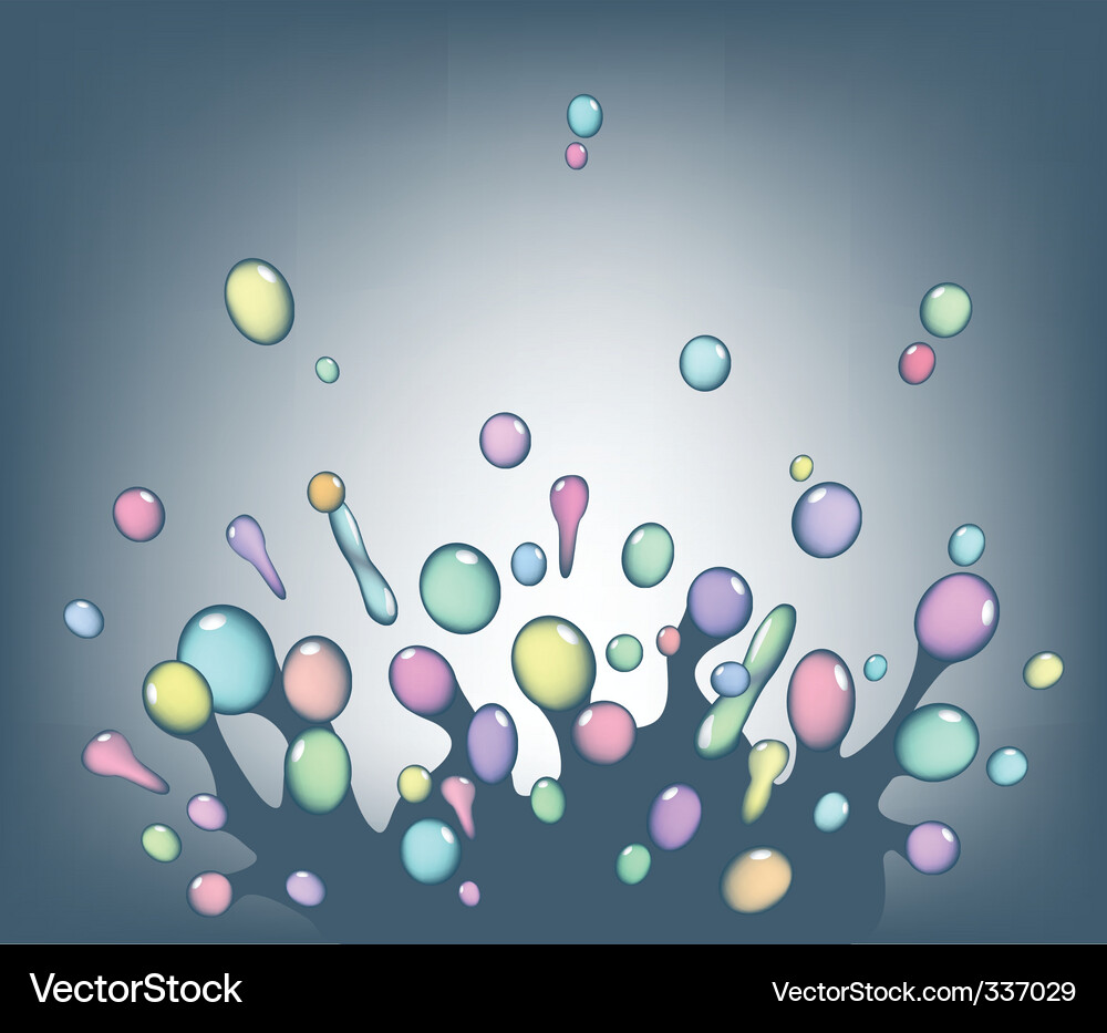 Colorful splash Vector Image