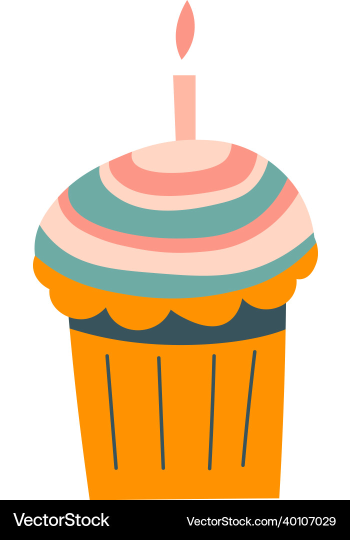 Easter Bread Cake with Icing vector image