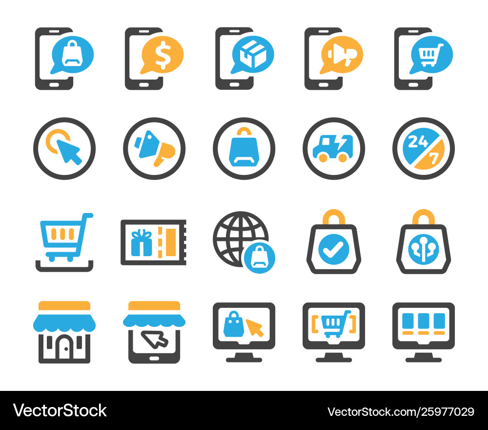 Ecommerce Icon Collection vector image