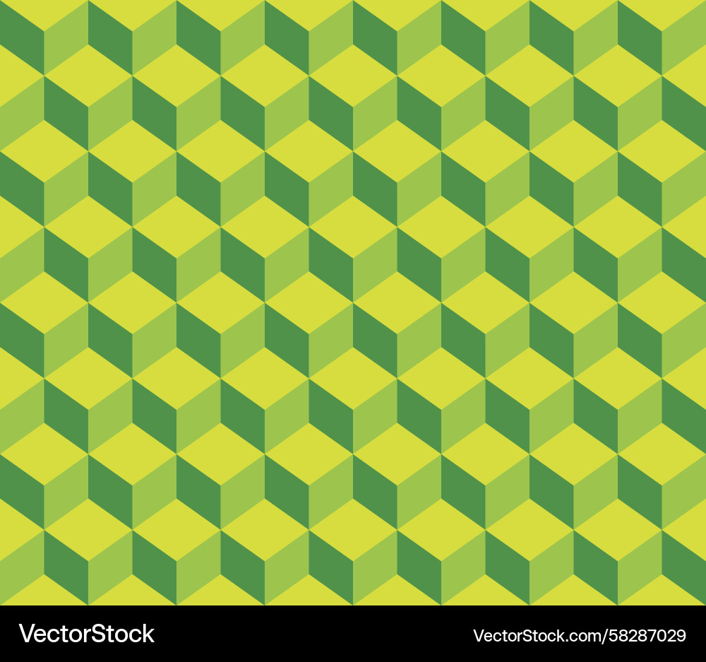 Geometric Cube Pattern Vector Image