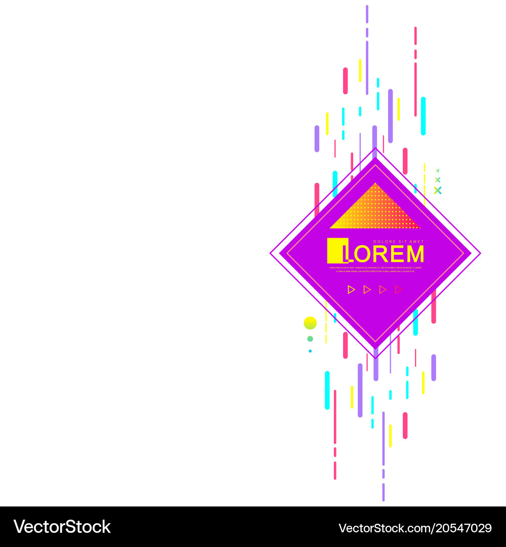Graphic background with geometric elements modern Vector Image