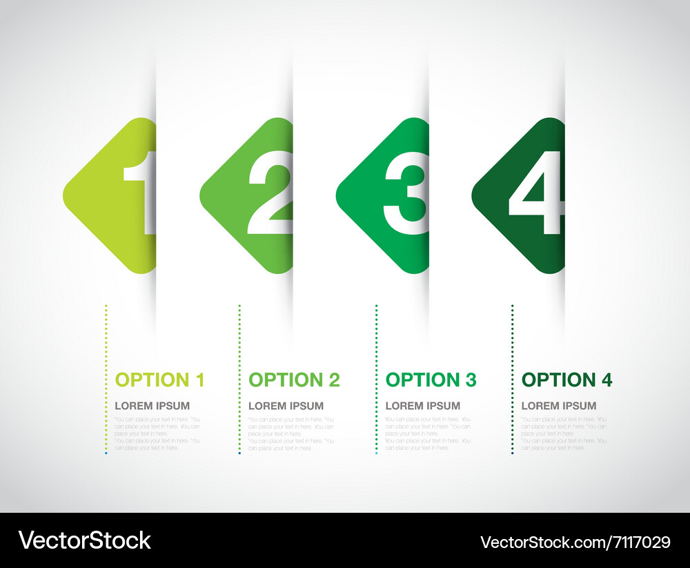 Green option background square Vector Image